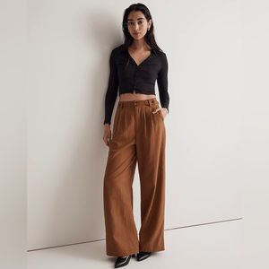 Madewell Harlow Wide-Leg Pant, size 10. New with tags.